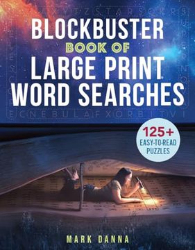 portada Blockbuster Book of Large Print Word Searches (en Inglés)