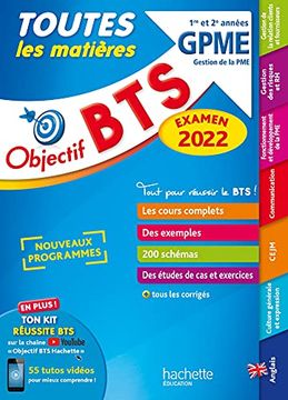 portada Objectif bts Gpme (1Re et 2e Années) Toutes les Matières - Examen 2022 (in French)