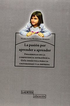 portada Pasión por Aprender a Aprender, la (Laertes Educación) (in Spanish)
