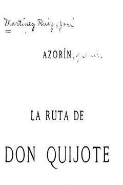 portada La Ruta de don Quijote (in Spanish)
