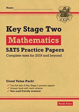 portada New ks2 Maths Sats Practice Papers: Pack 4 (For the Tests in 2019) (Cgp ks2 Sats Practice Papers) (en Inglés)