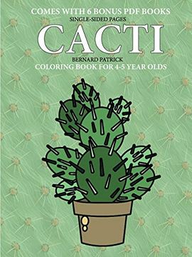 portada Coloring Book for 4-5 Year Olds (Cacti) (en Inglés)