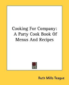 portada cooking for company: a party cook book of menus and recipes (en Inglés)