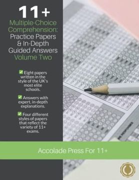 portada 11+ Multiple-Choice Comprehension: Practice Papers & In-Depth Guided Answers, Volume 2 (in English)