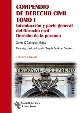 portada Compendio de Derecho Civil. Tomo i: Introducción y Parte General del Derecho Civil. Derecho de la Persona (in Spanish)