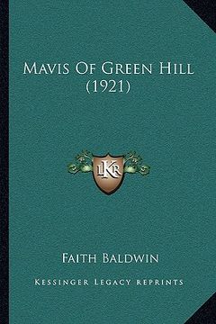 portada mavis of green hill (1921) (in English)