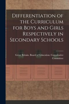 portada Differentiation of the Curriculum for Boys and Girls Respectively in Secondary Schools