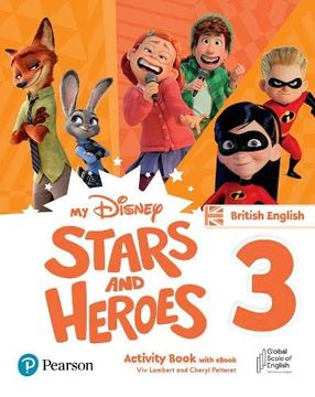 portada My Disney Stars and Heroes British Edition Level 3 Activity Book With Ebook (en Inglés)