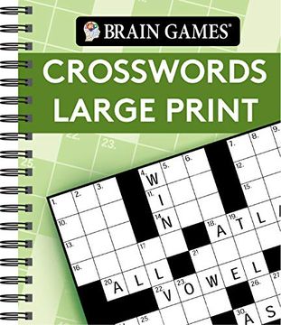 portada Brain Games Large Print Crosswords (in English)