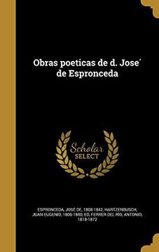 portada Obras Poeticas de d. José de Espronceda
