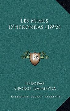 portada Les Mimes D'Herondas (1893) (en Francés)