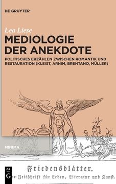 portada Mediologie der Anekdote (en Alemán)