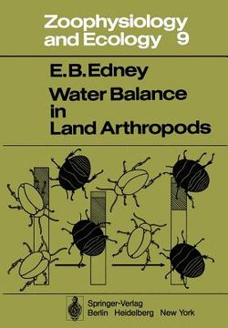 portada water balance in land arthropods (en Inglés)