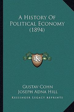 portada a history of political economy (1894) (en Inglés)