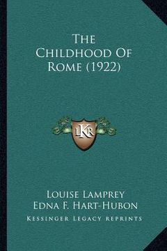 portada the childhood of rome (1922)