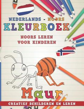 portada Kleurboek Nederlands - Noors I Noors Leren Voor Kinderen I Creatief Schilderen En Leren