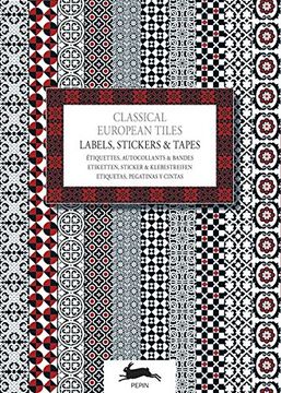 portada Classical European Tiles: Label & Sticker Book: Labels, Stickers & Tapes (en Inglés)