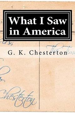 portada What I Saw in America (in English)