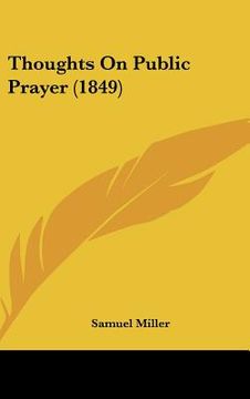 portada thoughts on public prayer (1849)