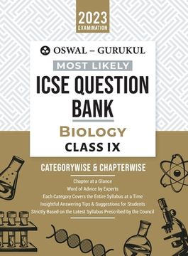portada Oswal - Gurukul Biology Most Likely Question Bank: ICSE Class 9 For 2023 Exam 