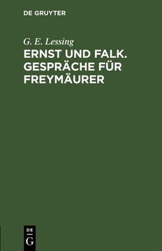 portada Ernst und Falk. Gespräche für Freymäurer (en Alemán)