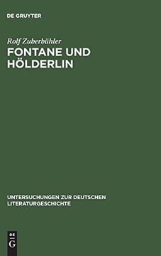 portada Fontane und Hölderlin (Untersuchungen zur Deutschen Literaturgeschichte) (en Alemán)