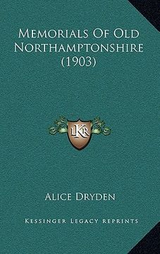 portada memorials of old northamptonshire (1903) (in English)