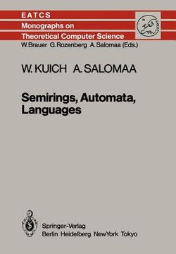 portada semirings, automata, languages (en Inglés)