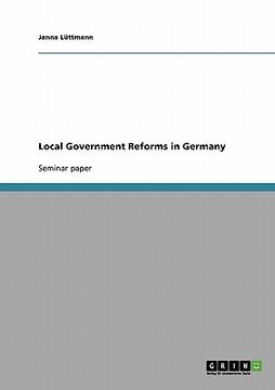 portada local government reforms in germany (en Inglés)