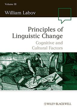 portada Principles of Linguistic Change, Volume 3: Cognitive and Cultural Factors (en Inglés)