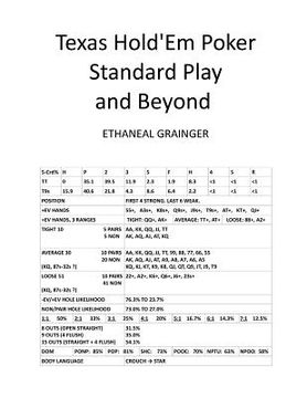 portada Texas Hold'Em Poker Standard Play and Beyond (en Inglés)