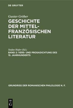 portada Vers- und Prosadichtung des 15. Jahrhunderts (in German)