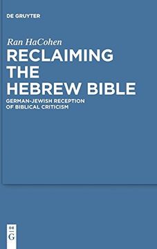 portada Reclaiming the Hebrew Bible (Studia Judaica) (en Inglés)