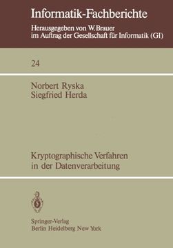 portada Kryptographische Verfahren in der Datenverarbeitung (Informatik-Fachberichte) (German Edition)