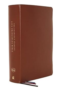 portada The Nkjv, Charles f. Stanley Life Principles Bible, 2nd Edition, Genuine Leather, Brown, Comfort Print: Growing in Knowledge and Understanding of god Through his Word (en Inglés)