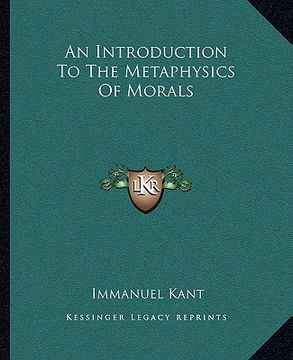 portada an introduction to the metaphysics of morals
