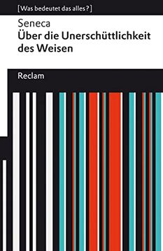 portada Über die Unerschütterlichkeit des Weisen: (Reclams Universal-Bibliothek) (en Alemán)