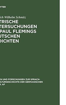 portada Metrische Untersuchungen zu Paul Flemings Deutschen Gedichten (en Alemán)