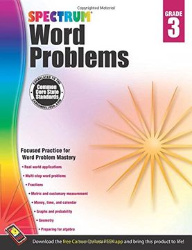 portada Word Problems, Grade 3 (Spectrum) (en Inglés)