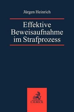 portada Effektive Beweisaufnahme im Strafprozess (in German)