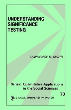 portada understanding significance testing (en Inglés)