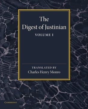 portada The Digest of Justinian: Volume 1 (en Inglés)