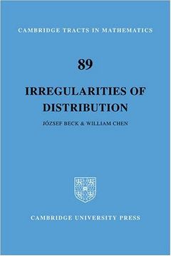 portada Irregularities of Distribution (Cambridge Tracts in Mathematics) (en Inglés)