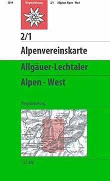 portada Allgäuer - Lechtaler Alpen West 1: 25 000: Topographische Karte (en Alemán)