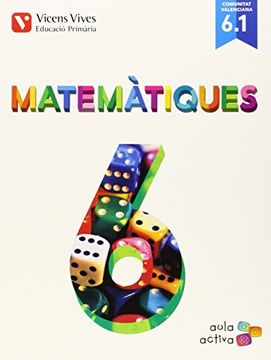portada Matematiques 6 (6.1-6.2-6.3) Valencia (aula Activa