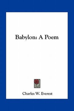 portada babylon: a poem (en Inglés)