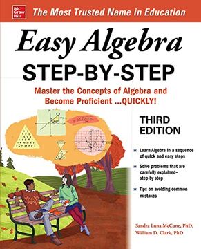 portada Easy Algebra Step-By-Step, Third Edition (en Inglés)