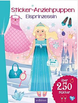 portada Sticker-Anziehpuppen Eisprinzessin Über 250 Sticker (in German)