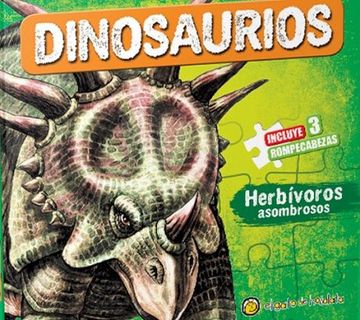portada Rompecabezas dinosaurios - herbívoros asombrosos