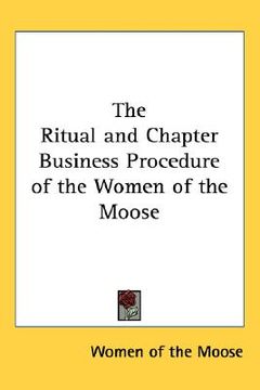 portada the ritual and chapter business procedure of the women of the moose